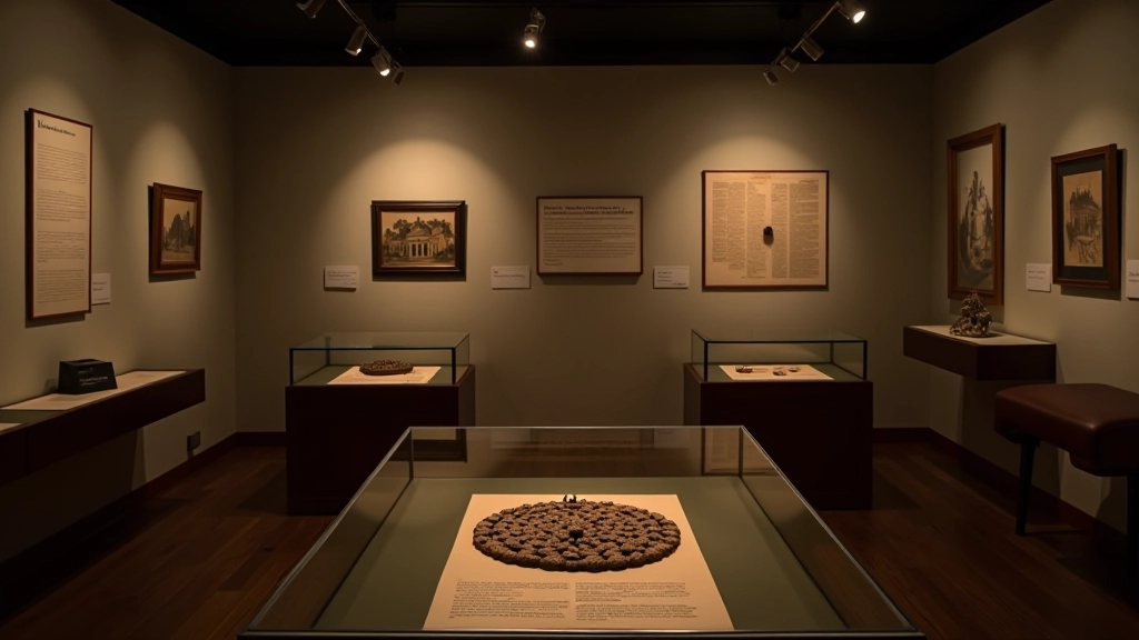 Vēstures muzeja ekspozīcija ar Turaidas pils senajiem artefaktiem un dokumentiem